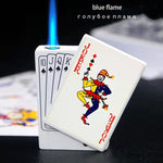 Not Contain Fuel,Color Random,Butane Lighter Creative Model Lighter (Poker)