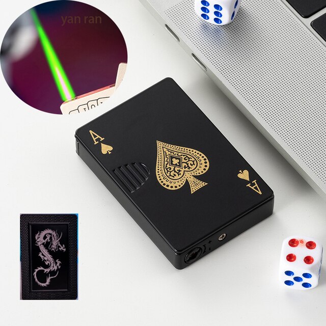 Not Contain Fuel,Color Random,Butane Lighter Creative Model Lighter (Poker)