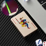 Not Contain Fuel,Color Random,Butane Lighter Creative Model Lighter (Poker)