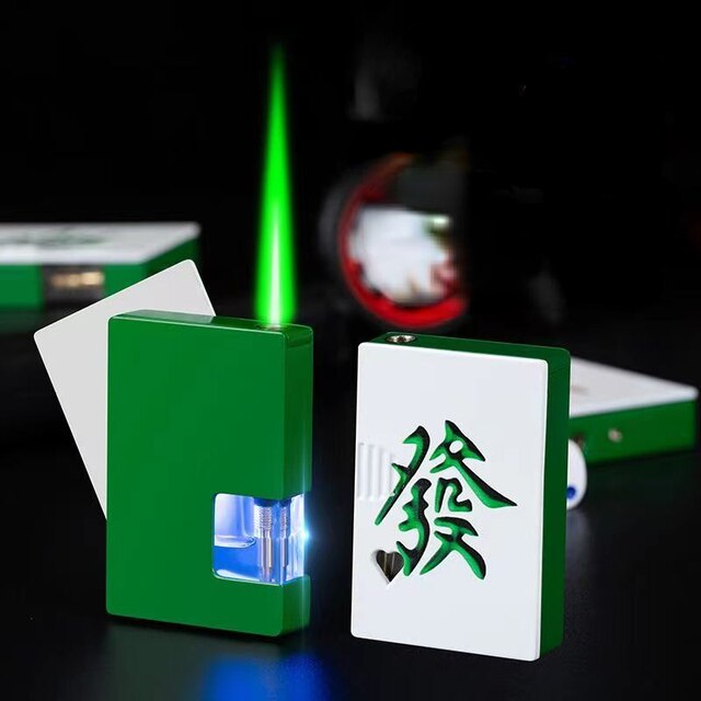 Not Contain Fuel,Color Random,Butane Lighter Creative Model Lighter (Poker)