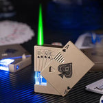 Not Contain Fuel,Color Random,Butane Lighter Creative Model Lighter (Poker)
