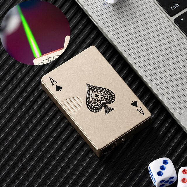 Not Contain Fuel,Color Random,Butane Lighter Creative Model Lighter (Poker)