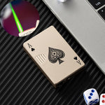 Not Contain Fuel,Color Random,Butane Lighter Creative Model Lighter (Poker)