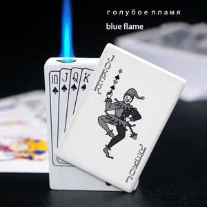 Not Contain Fuel,Color Random,Butane Lighter Creative Model Lighter (Poker)