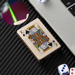 Not Contain Fuel,Color Random,Butane Lighter Creative Model Lighter (Poker)