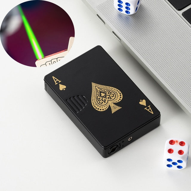 Not Contain Fuel,Color Random,Butane Lighter Creative Model Lighter (Poker)