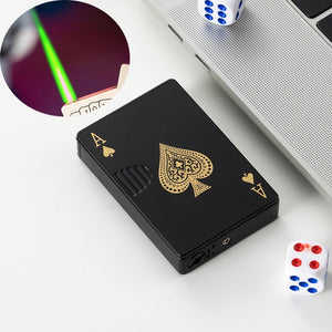 Not Contain Fuel,Color Random,Butane Lighter Creative Model Lighter (Poker)