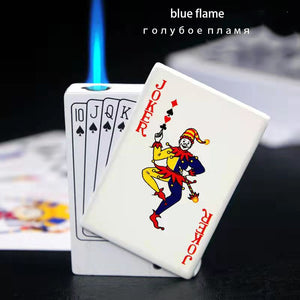 Not Contain Fuel,Color Random,Butane Lighter Creative Model Lighter (Poker)