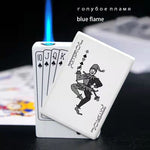 Not Contain Fuel,Color Random,Butane Lighter Creative Model Lighter (Poker)