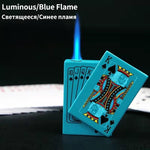 Not Contain Fuel,Color Random,Butane Lighter Creative Model Lighter (Poker)