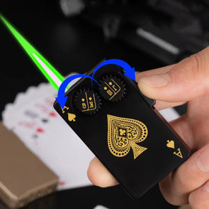 Not Contain Fuel,Color Random,Butane Lighter Creative Model Lighter (Poker)