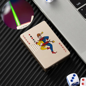 Not Contain Fuel,Color Random,Butane Lighter Creative Model Lighter (Poker)